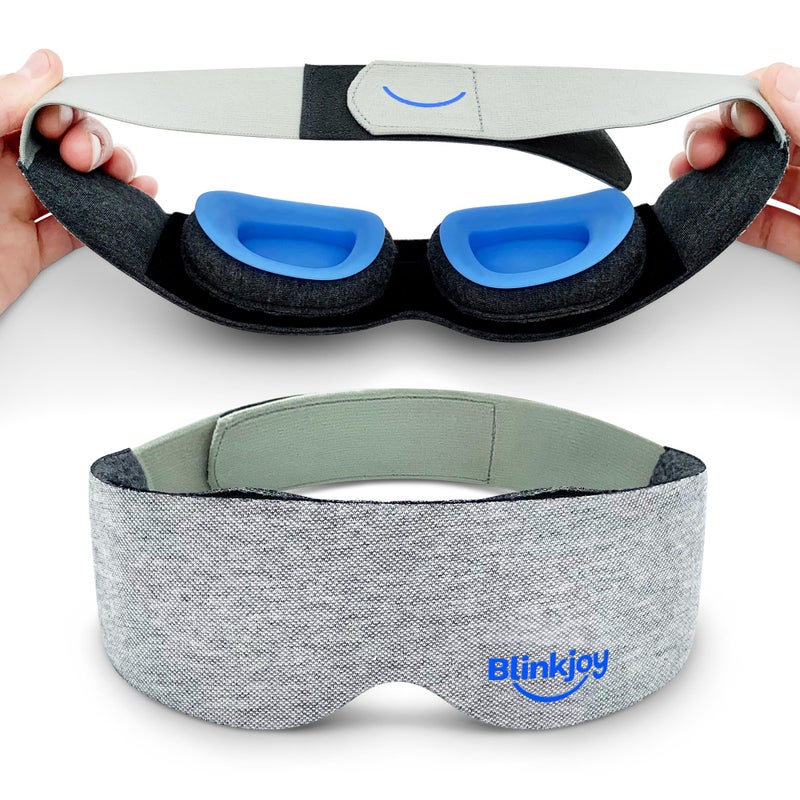 Blinkjoy Hydrating Sleep Mask for Dry Eye Optometrist Approved for Dry Eye Relief Protects from Dust and Drafts Preserves Drops and Nighttime Ointment Comfortable Lightweight